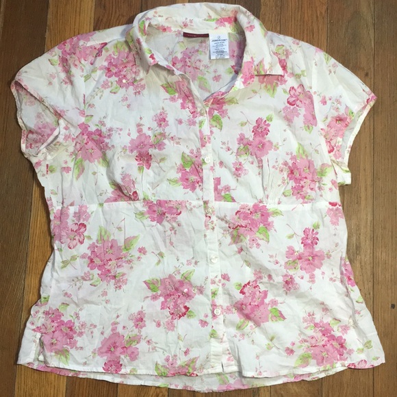 Jordache dewy flower button down - Picture 3 of 11